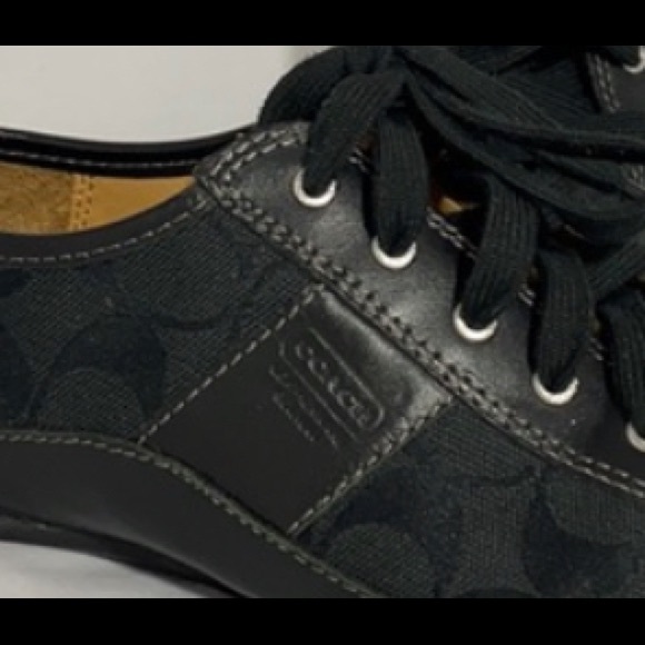 Coach Black Logo Sneakers - Picture 6 of 6